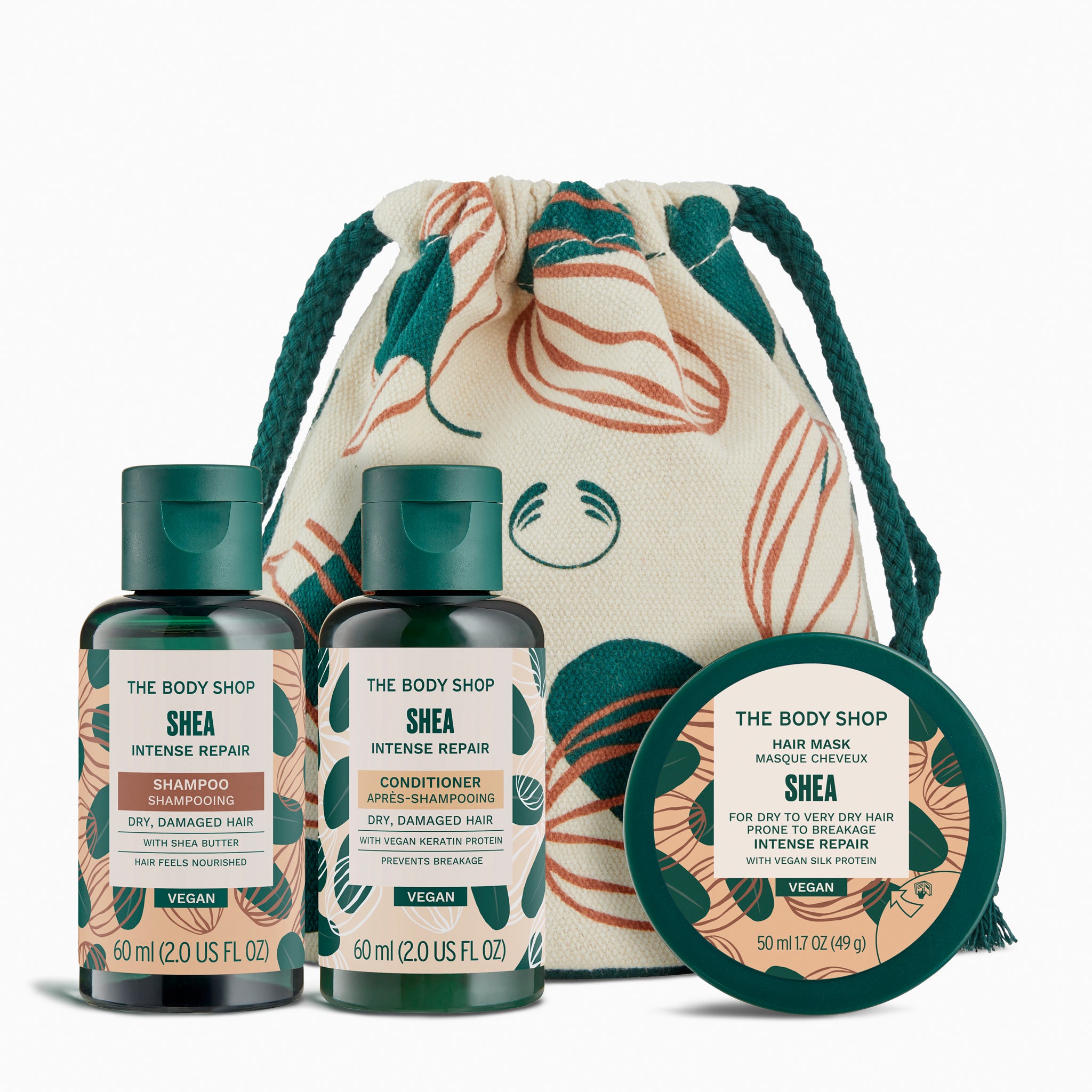 The Body Shop Shea Haircare Travel Bag