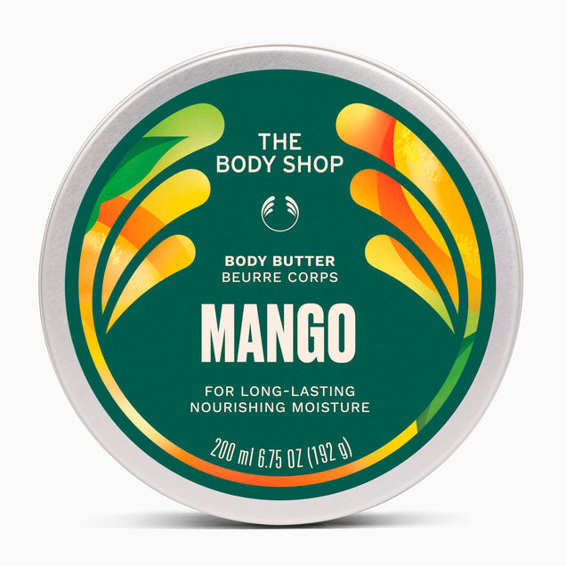 Mango product pack shot on grey background | The Body Shop