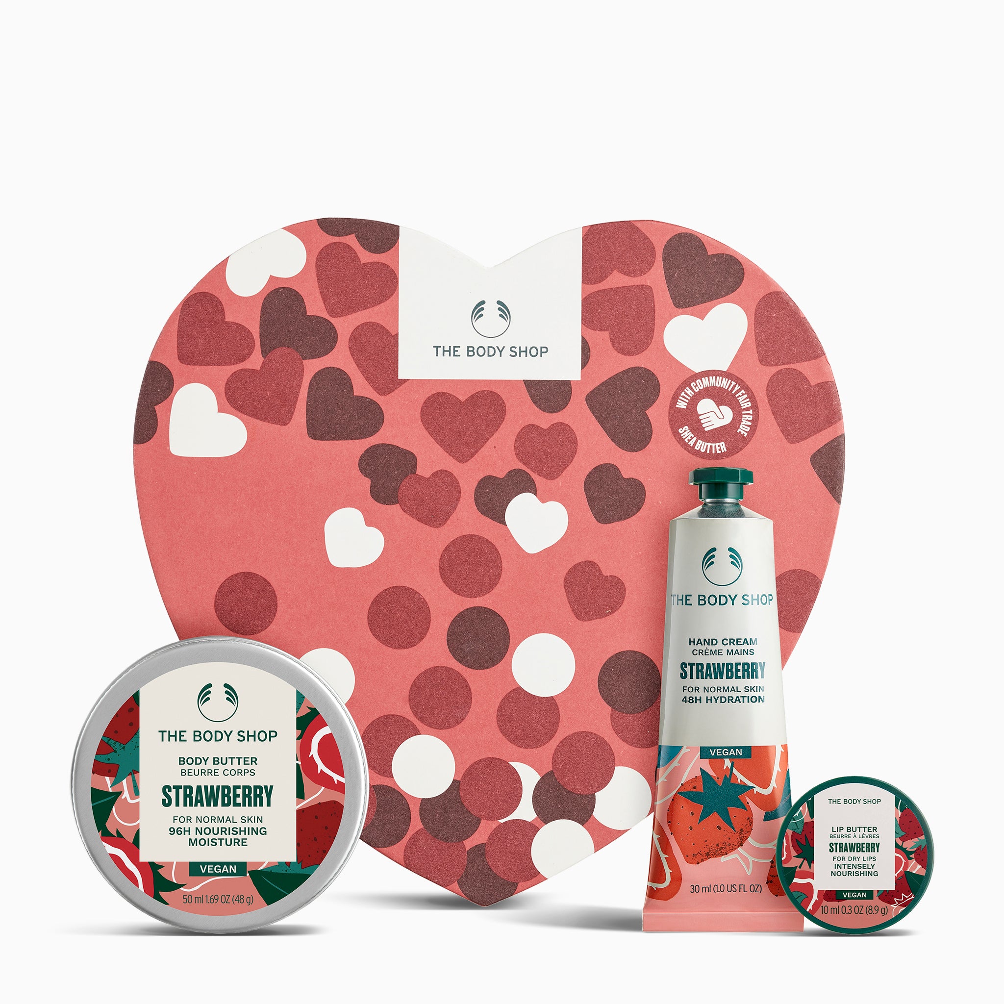 The Body Shop The Sweetest Strawberry Heart Gift Box