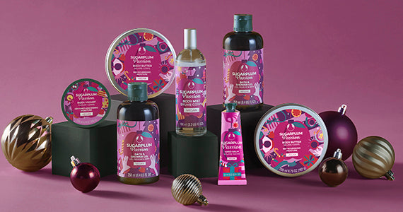 Sugarplum passion collection range shot - The Body Shop