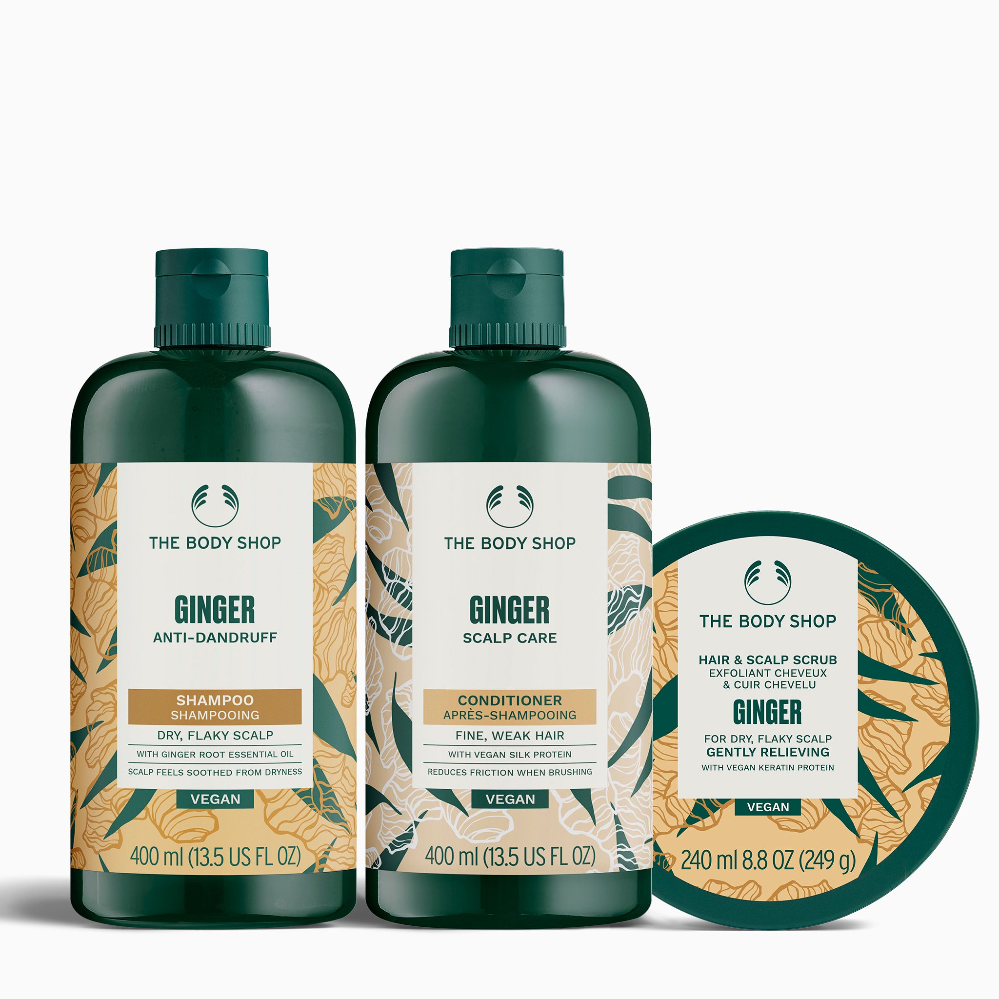 The Body Shop Anti-Dandruff Scrub Trio (Large)