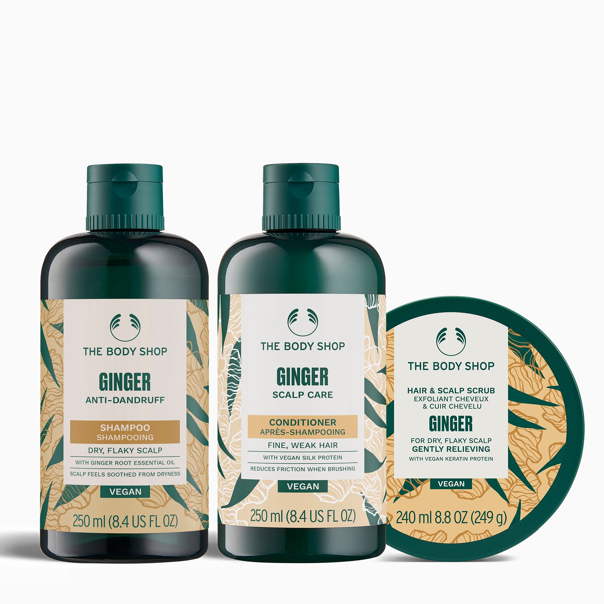 The Body Shop Anti-Dandruff Scrub Trio